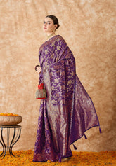Womens Fashion Ethnic Purple Color Sarees-MLSHWSA1506PUP0ONE