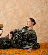 Womens Fashion Ethnic Black Color Sarees-MLSHWSA1508BLK0ONE