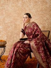 Womens Fashion Ethnic Maroon Color Sarees-MLSHWSA1509MRN0ONE