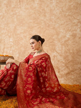 Womens Fashion Ethnic Red Color Sarees-MLSHWSA1510RED0ONE