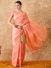 Womens Fashion Ethnic Peach Color Sarees-MLSHWSA1513PCH0ONE