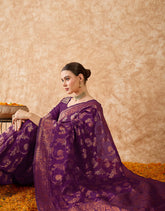 Womens Fashion Ethnic Wine Color Sarees-MLSHWSA1515WNE0ONE