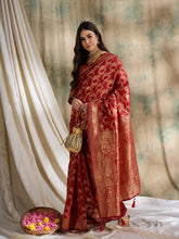 Womens Fashion Ethnic Red Color Sarees-MLSHWSA1516RED0ONE