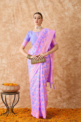 Womens Fashion Ethnic Lavender Color Sarees-MLSHWSA1524LVR0ONE