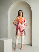 Women's Mandrian Collar Neck 3/4 Sleeves Rayon Kurti For Women (K209)-HFXMA-K209-MULTICOLOR