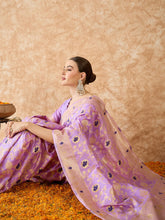 Womens Fashion Ethnic Lavender Color Sarees-MLSHWSA1487LVR0ONE