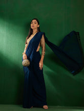 Womens Fashion Ethnic Teal Color Sarees-MLSHWSA1285TEL0ONE