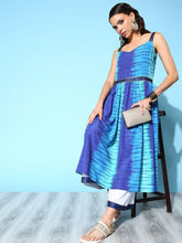 Royal Blue Digital Printed Kurta Palazzo Set-AHKUPZ-COMBO-490-FF