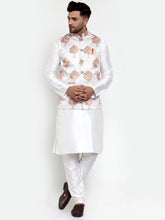 Kurta Pajama with Printed Nehru Jacket
