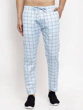 Indian Needle Men's Blue Checked Track Pants