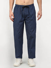 Indian Needle Men's Blue Cotton Checked Track