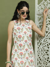 Printed Rayon Kurta for Women ( JOK 1580 Ivory )