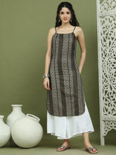 Foil Printed Rayon Kurta With Palazzos ( JOKPL 2137W 1586 Black )