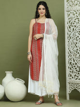Foil Printed Rayon Kurta Palazzo Dupatta ( JOKPL 2137W D31W 1586 Red )