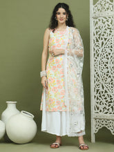 Printed Rayon Kurta Palazzo & Dupatta ( JOKPL 2137W D67W 1580 Sky )