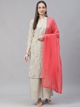 Women Grey & Pink Floral Embroidered Regular Kurta with Palazzos & Dupatta ( JOKPL D21P 1399 Grey )