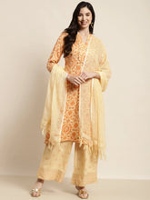 Gotta Patti work Kurta, Palazzos & Dupatta ( JOKPL D31Bg 1449 Orange )