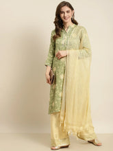 Gotta Patti Kurta with Palazzos & Dupatta ( JOKPL D31Bg 1459 Green )