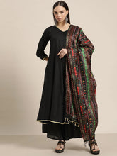 Women Kurta with Palazzos & print Dupatta-JOKPL-D39B