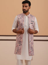 Festive Floral Embroidered Shrug Kurta Set ( JOKPWCS 592W 4143 W 4143Peach )