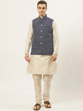 Men's Embroidered Nehru Jacket & Kurta -Pyjama