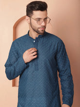 Chikankari Pure Cotton Kurta with Churidar-JOKP-PO
