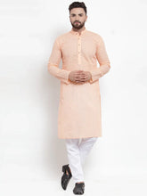 Men Orange Chikan Kurta Only ( KO 561 Orange )-KO-561