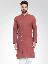 Men Red Self Design Kurta Only ( KO 572 Red )-KO-572