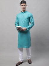 Men's Cotton Solid Kurta Payjama Sets-JOKP-611