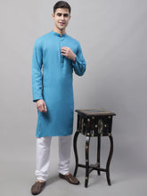 Men's Cotton Solid Kurta Payjama Style Sets-JOKP-611