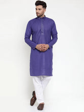 Men's Purple Woven Kurta Assorted Payjama Sets