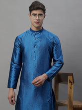 Men's Peacock Woven Kurta Only