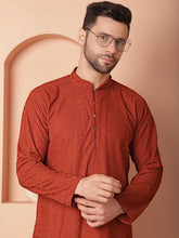 Chikankari Cotton Kurta with Churidar-JOKP-640Brown