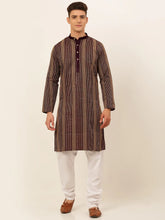 DesiQlo Men's Purple Embroiderd Kurta Pajama ( JOKP 671 Purple )