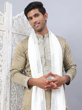 Sequin Embroidered Kurta Pyjama With Dupatta Set-JOKP-DM-W1