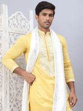 Sequins Embroidered Kurta Pyjama With Dupatta Set-JOKP-DM-W1