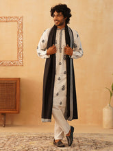 Embroidered & Sequin Kurta Pyjama With Dupatta-JOKP-D