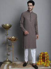 Men's Chikankari Embroidered and Kurta with Pyjama