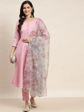 Gotta Patti Kurta with Trousers & With Dupatta ( JOKS D34W 1466 Pink )-JOKS-D34W-1466