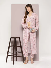 Sequin Work Shrug with digital print Top and bottom-JOKS-S-1540