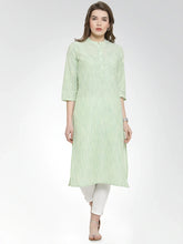 Women Green self design straight Kurta ( JOK 1152 Green )-JOK-1152