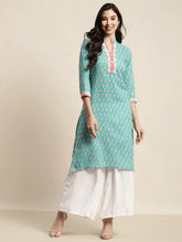 Ethnic Motifs Thread Work Kurta ( JOK 1446 Blue )