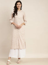 Ethnic Motifs Printed Lurex Kurta ( JOK 1467 Brown )