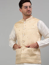 Men's Embroidered Nehru Jacket-JOWC