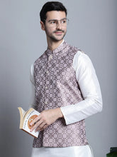 Men's Woven Design Comfy Nehru Jacket