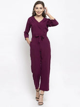 DesiQlo Women Purple Solid Jumpsuit ( JUP 8005 Purple )