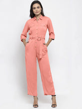 DesiQlo Women Peach Solid Jumpsuit ( JUP 8007 Peach )