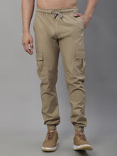 DesiQlo Men's Casual Cotton Solid Cargo Pants