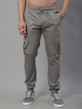 DesiQlo Men's Casual Cotton Solid Cargo Pants