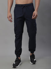 DesiQlo Men's Casual Cotton Solid Cargo Pants